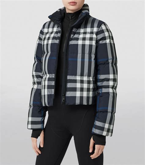 burberry puffer jacket long|burberry check cropped puffer jacket.